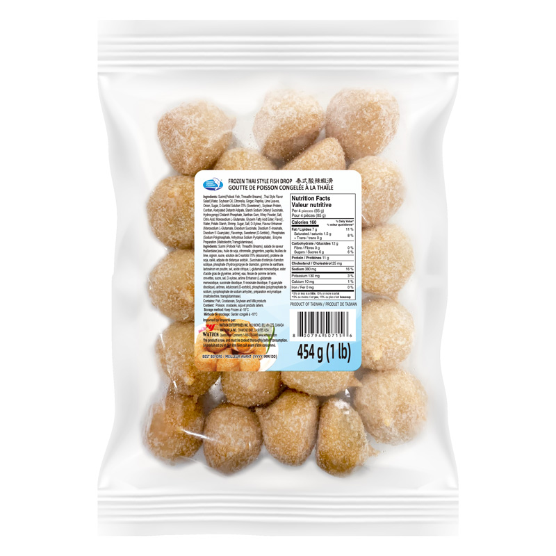 NSF-FROZEN THAI STYLE FISH DROP | 北洋海产-泰式包心酸辣虾丸 454g