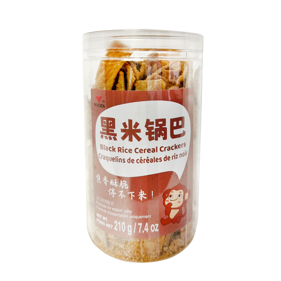Watson-Black Rice Cereal Crackers | 华生-黑米锅巴原味 210g