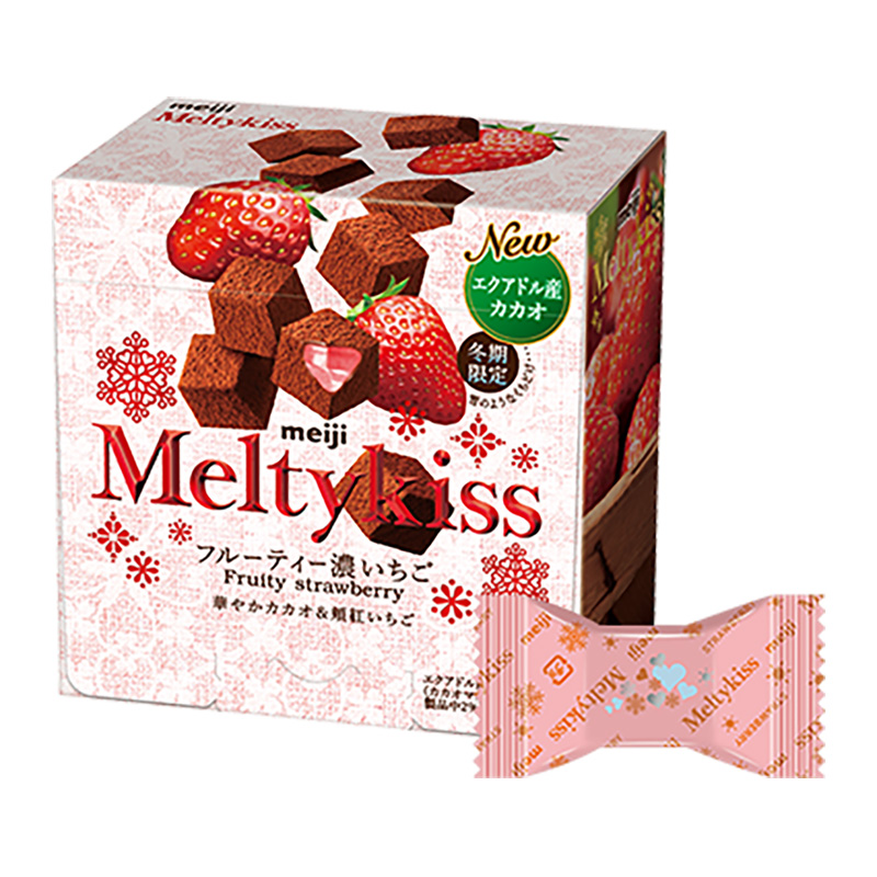 Meiji Meltykiss Fruity Dark Strawberry Chocolat | 明治雪吻黑草莓巧克力 56g