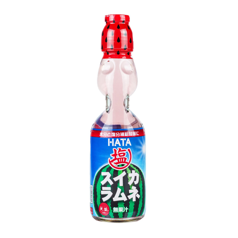 Hatakosen Ramune Soda(mineral salt watermelon) | 弹珠汽水(盐西瓜味) 200ml
