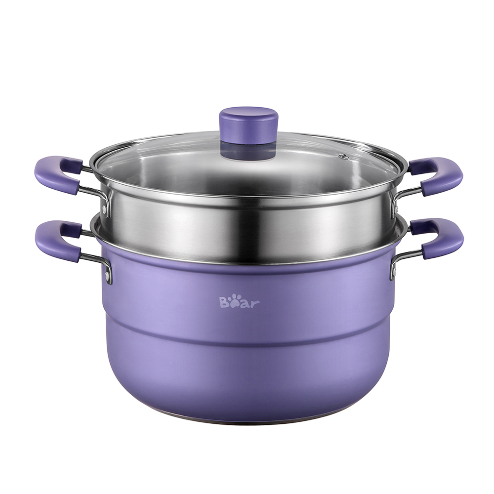 CP-G0021-S01 小熊双层蒸锅26CM  | BEAR S/S STEAMER POT 26CM