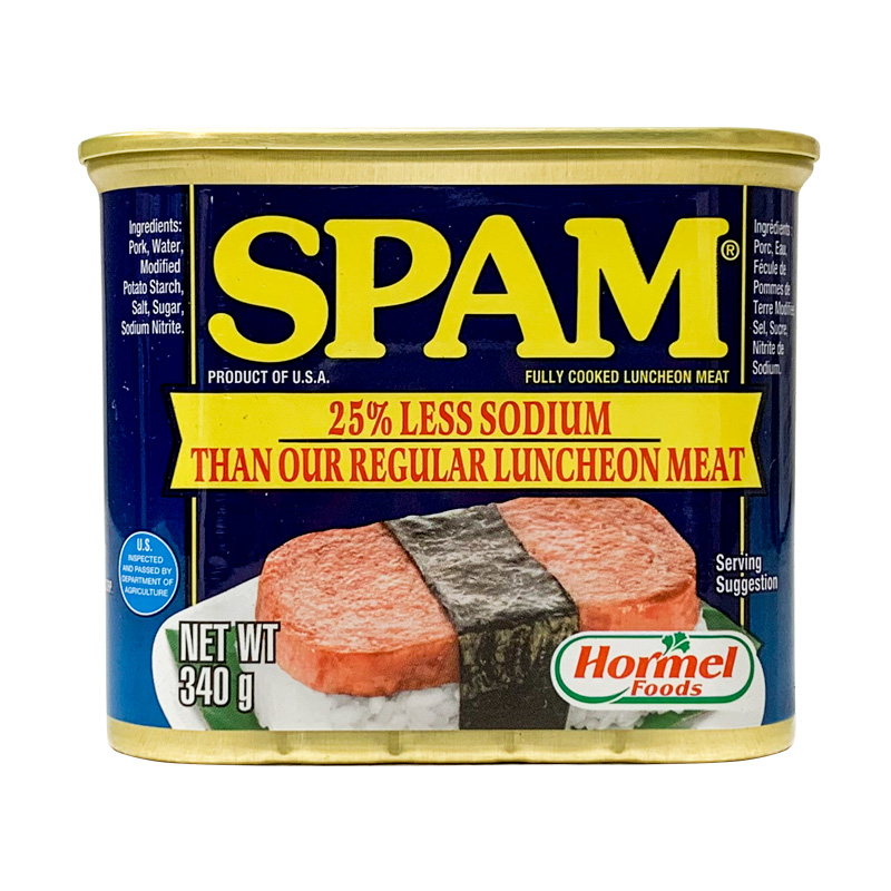 SPAM 25% Less Sodium Luncheon Meat | 世棒低盐午餐肉 340g