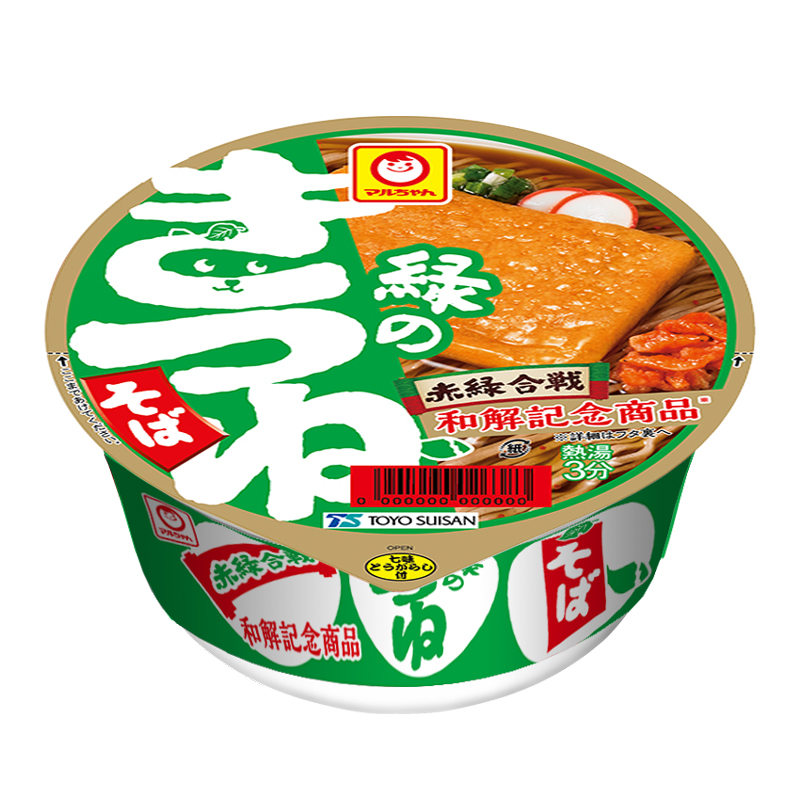 Maruchan Green Kitsune Soba | Maruchan 绿狐荞麦面 98g