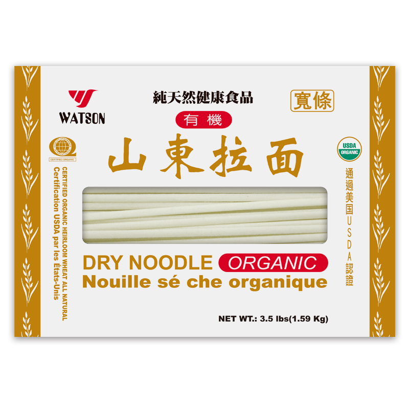 Watson-Organic Dry Noodles (Thick) | 华生有机山东拉面 (宽)