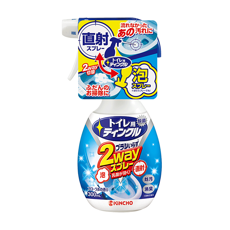 KINCHO TWINKLE Toilet Cleaner 2-way Nozzles | 金鸟TWINKLE厕所用洗涤剂2way喷射 300ml