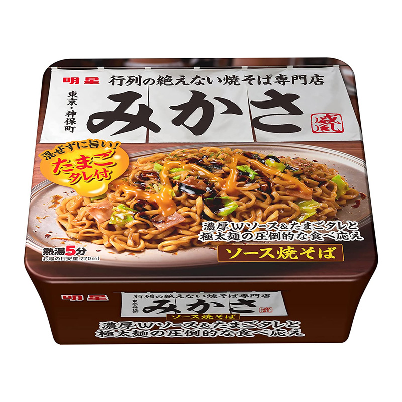 Myojo Mikasa Sauce Fried Noodles | 明星三笠酱炒面 172g