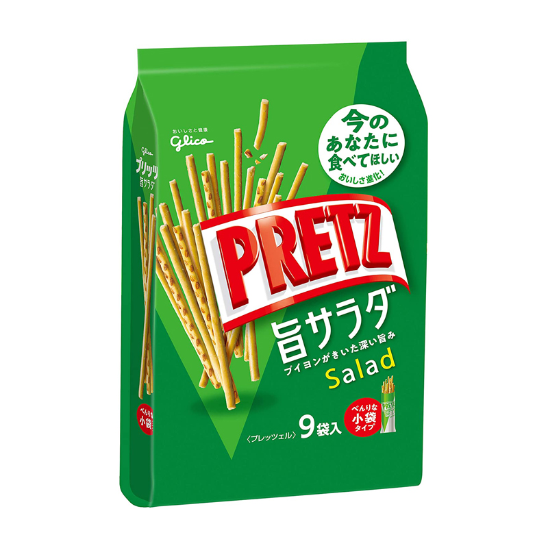 Glico Pretz Salad | 格力高百力滋棒(沙拉) 9小袋装 143g