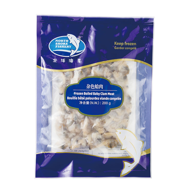 NSF-Frozen Boiled Baby Clam Meat | 北洋海产杂色蛤肉 200g