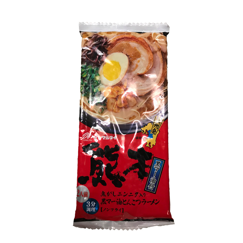 JP-Instant Noodles (Kumamoto) | 日本熊本黑麻油猪骨拉面