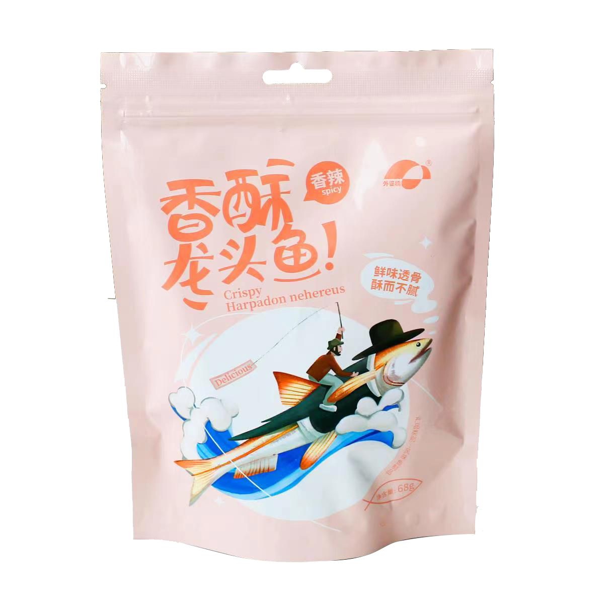 WPQ-Crispy Bombay Duck Fish (Spicy flavour) | 外婆桥香辣味香酥龙头鱼 68g