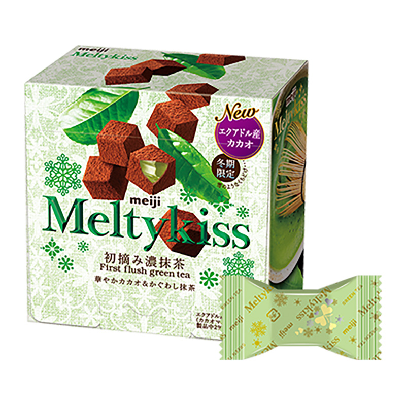 Meiji MeltyKiss First Picked Dark Matcha Chocolat | 明治雪吻初摘浓抹茶巧克力 56g