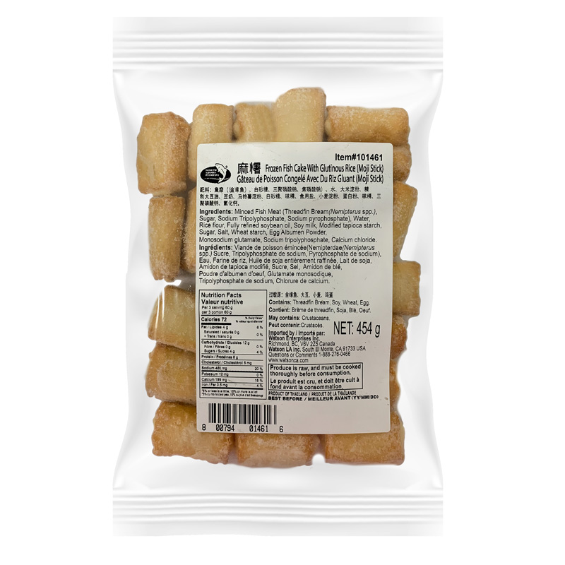 Frozen Fish Cake With Glutious Rice(Moji Stick) | 麻糬 454g