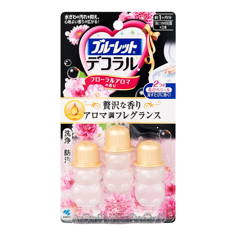 Kobayashi Bluelet Decoral Toilet cleaning gel(Floral Aroma Fragrance) | 小林制药花瓣香氛洁厕凝胶(甜蜜花香)