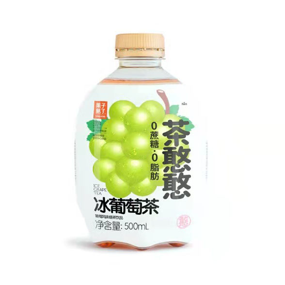 CHH-Ice tea (grape flavour) | 茶憨憨冰葡萄茶 500ml