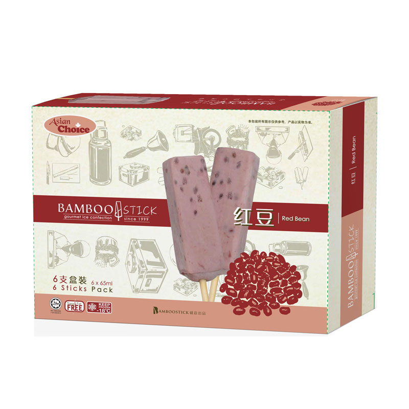 AC&Bamboostick Gourmet Ice Confection-Red Bean | 红豆冰棍 390g