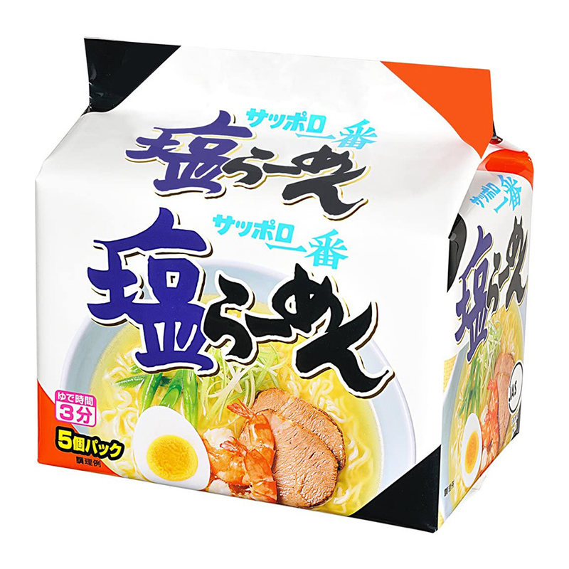 Sanyo-Sapporo Ichiban Shio Ramen | 三洋-札幌一番盐拉面 500g(100g×5)