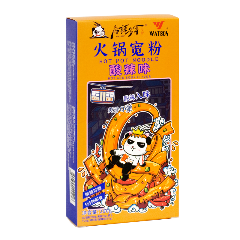 MLDN-Hot Pot Noodles (Hot and Sour flavor) | 麻辣多拿火锅宽粉(酸辣味) 290g