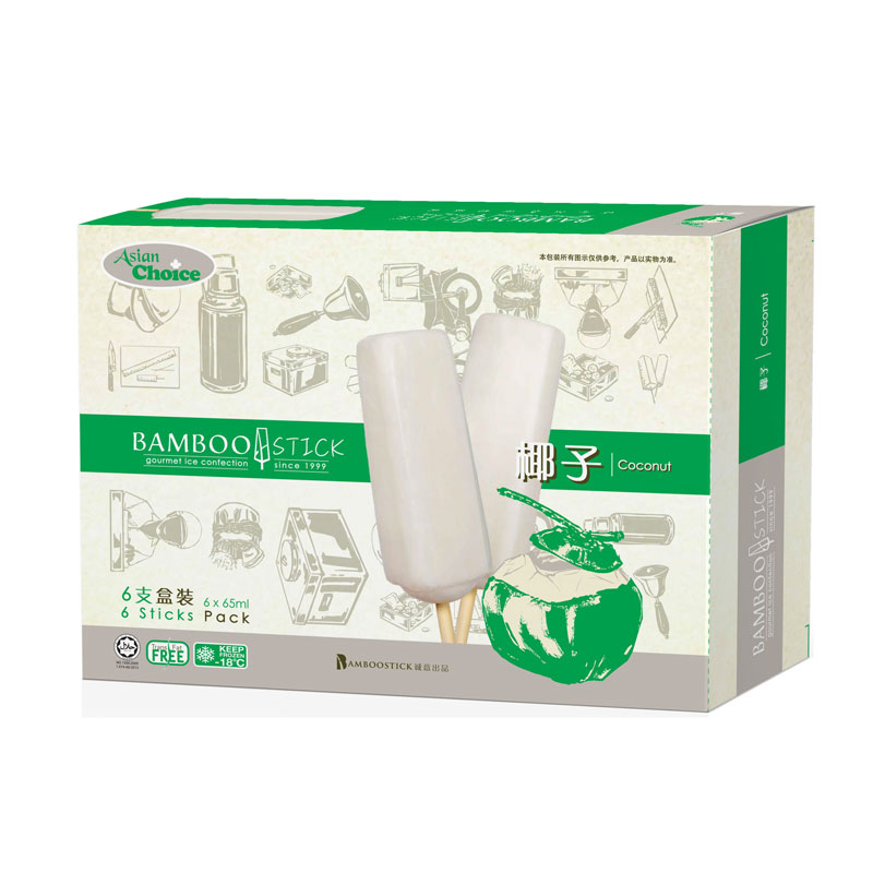 AC&Bamboostick Gourmet Ice Confection-Coconut | 椰子冰棍 390g