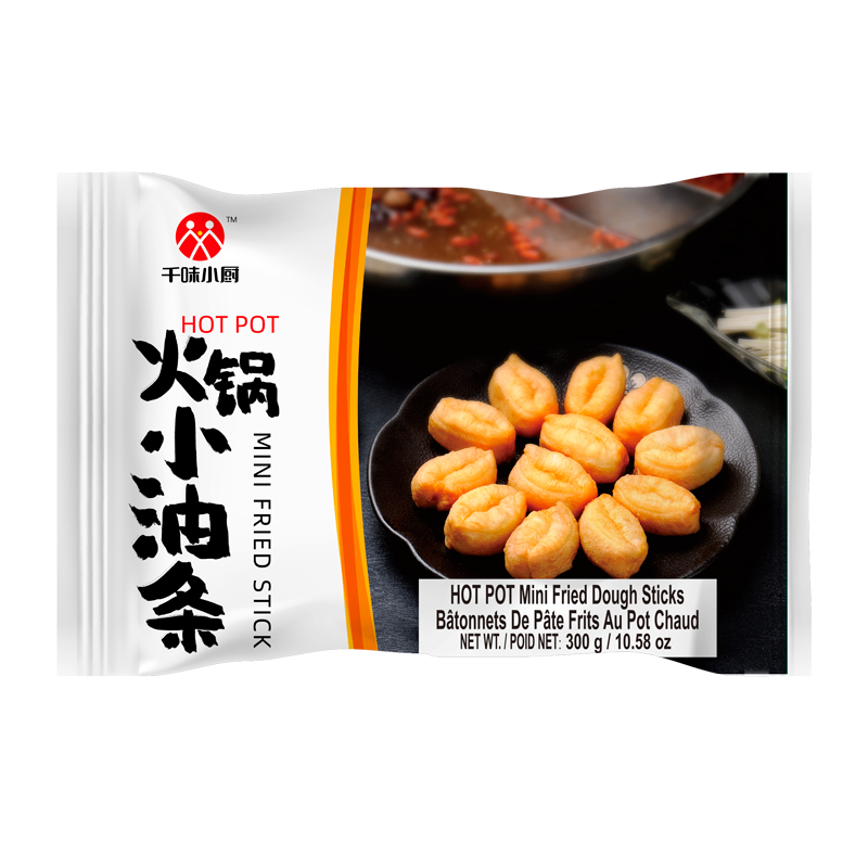 QWXC-HOT POT Mini Fried Dough Sticks | 千味小厨火锅小油条 300g