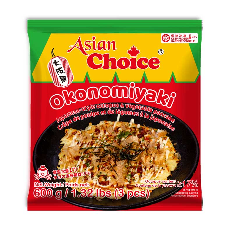 Japanese-style octopus & vegetable pancake | 亚洲优选-章鱼饼 600g (3pcs)