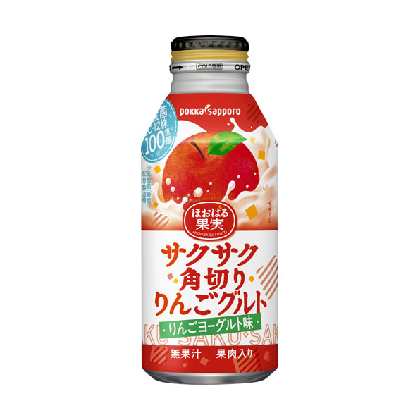 Pokka Sapporo–Crispy Diced Apple Yogurt Drink | 苹果果粒乳酸菌饮料 380ml