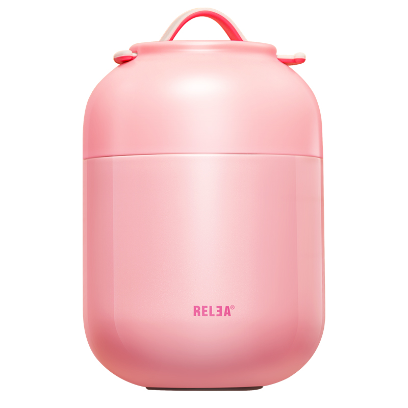 RELEA Vacuum Insulated Food Jar-Pink | 物生物HELLO焖烧罐-蜜糖粉 FJRE700P 700ML