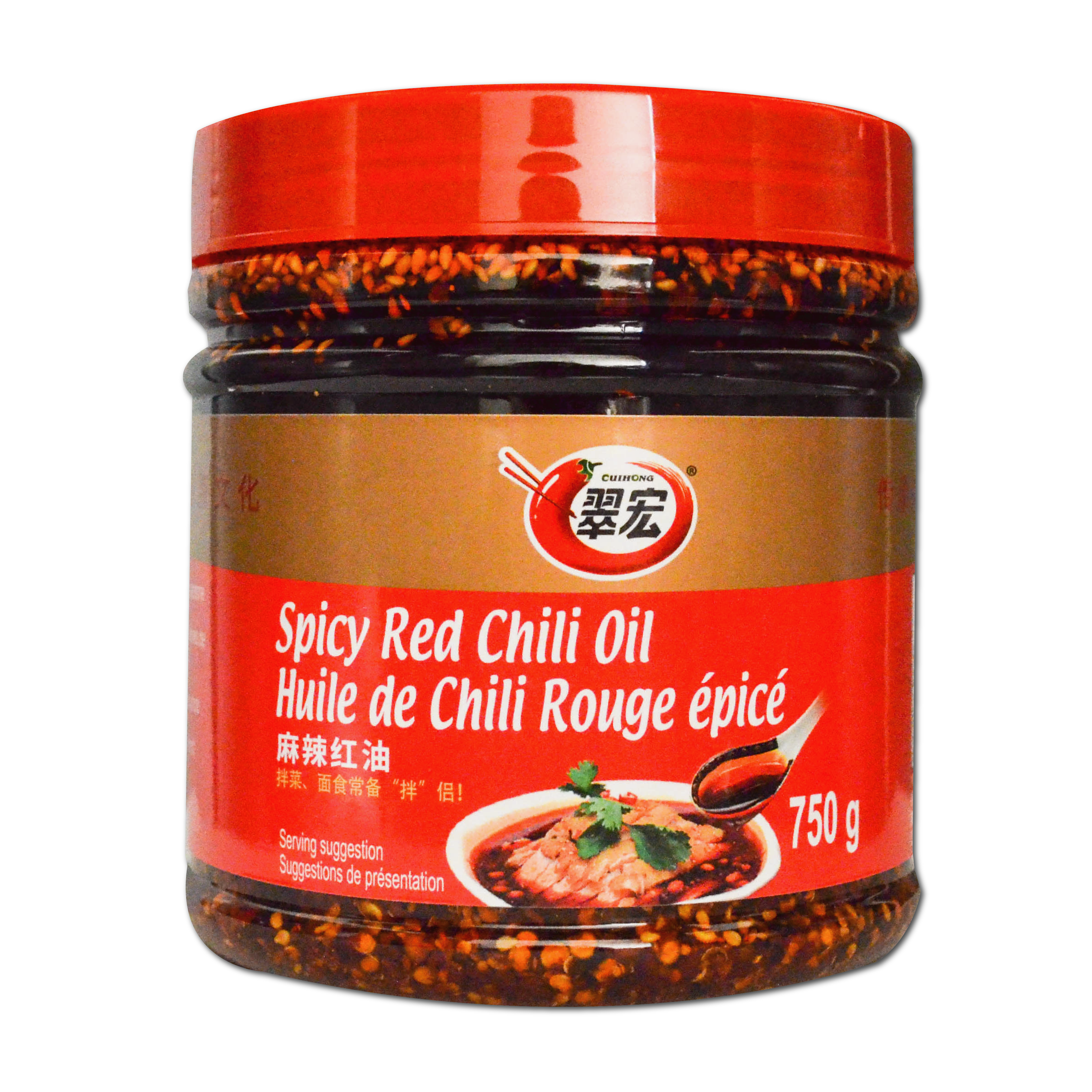 CH-Spicy Red Chili Oil (750g) | 翠宏麻辣红油 (750g)