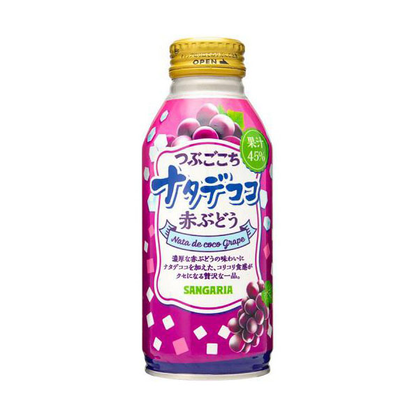 SANGARIA-Tsubugochi Nata de Coco red grape | 红葡萄汁 380g