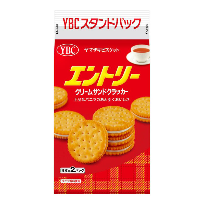 YBC Entry Cream Sandwich Crackers | 山崎奶油夹心饼干 18PCS 148g