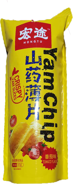 Hongtu-Yam Chip Tomato Flavor | 宏途山药薄片番茄味 35g