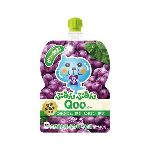 Purun Purun Qoo Grape Flavor | 酷儿葡萄果冻饮料 125g