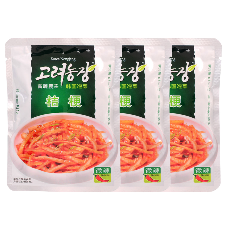 Pickled bellflower roots (three packs) | 高丽农庄三联包桔梗(酱腌菜) 150g