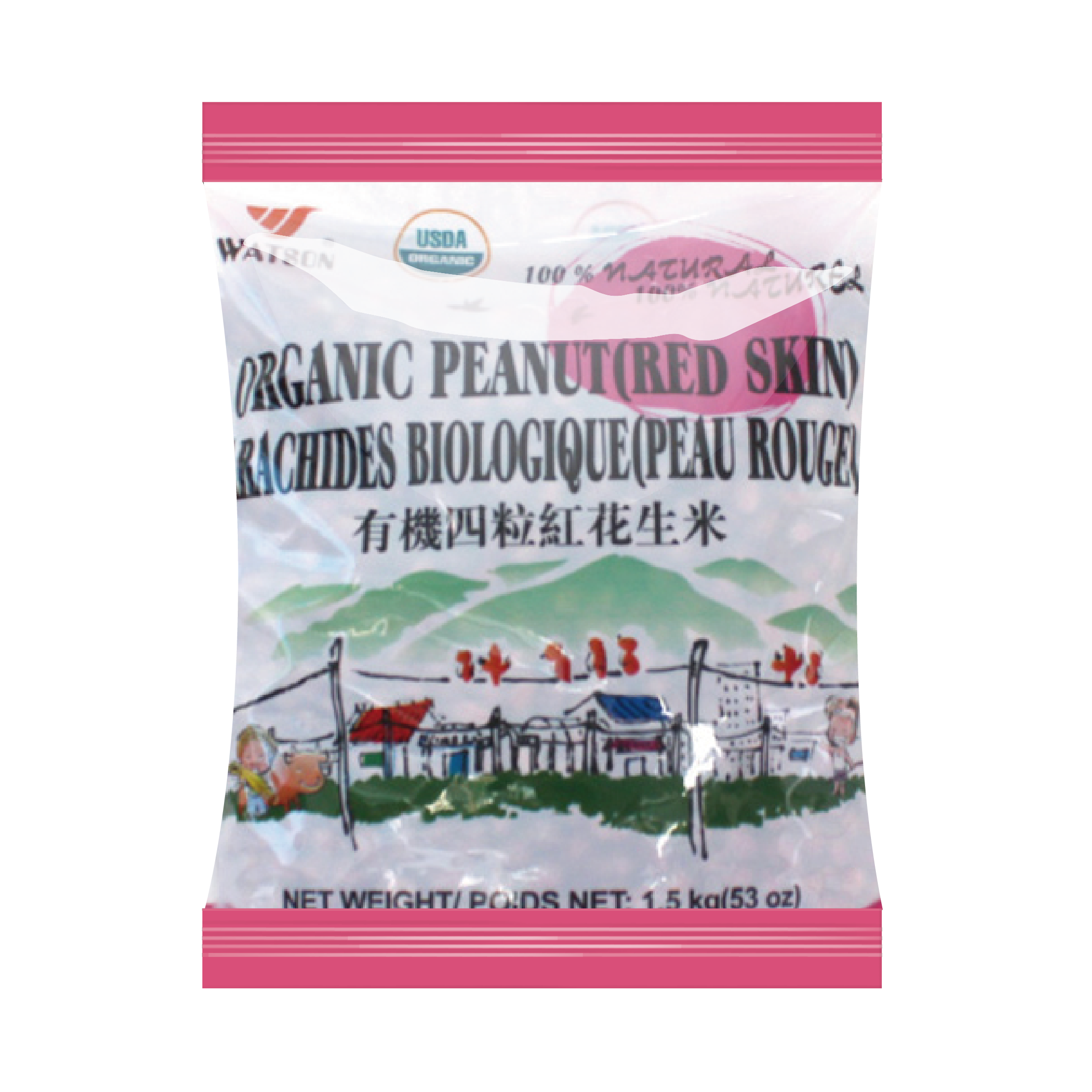 Watson-Organic Red Skin Peanut (Large) | 华生有机红花生米 (大)