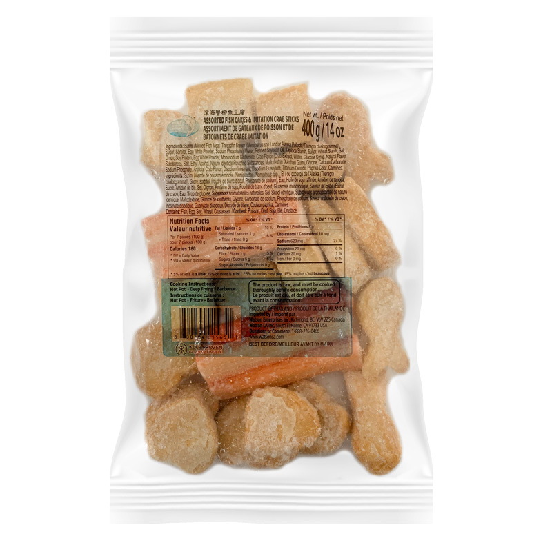 Assorted fish cakes & imitation crab sticks | 深海蟹柳鱼豆腐 400g