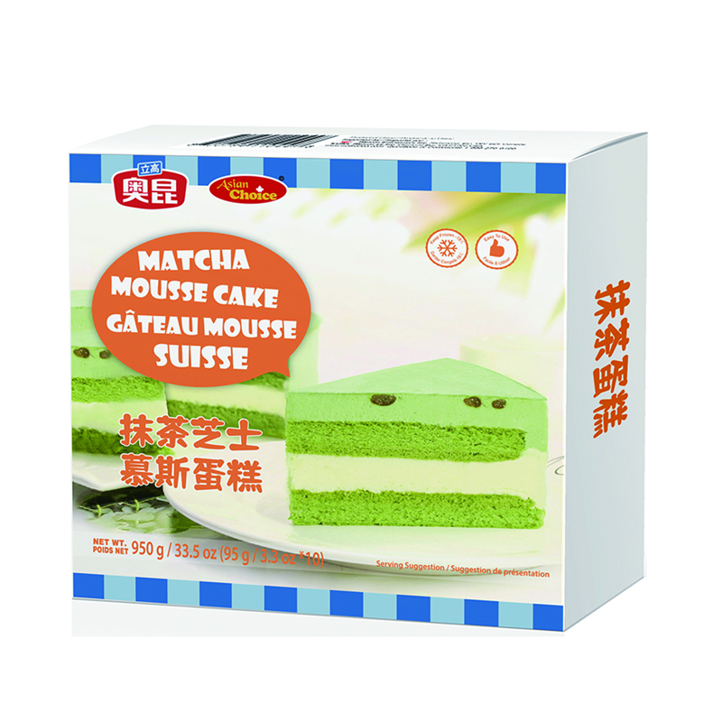 Aokun-MATCHA MOUSSE CAKE | 奥昆抹茶芝士慕斯蛋糕(圆形)  950g
