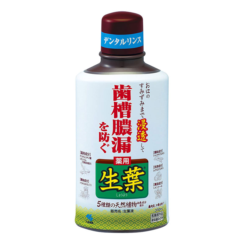 Kobayashi Mouthwash fresh leaf liquid(Herb Mint) | 小林制药生叶液蛀牙痛牙龈肿痛漱口水(薄荷香) 330ml