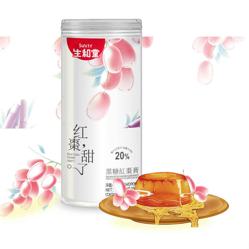 Sunity-Brown Sugar & Red Date Paste | 生和堂黑糖红枣膏 350g(70g×5)