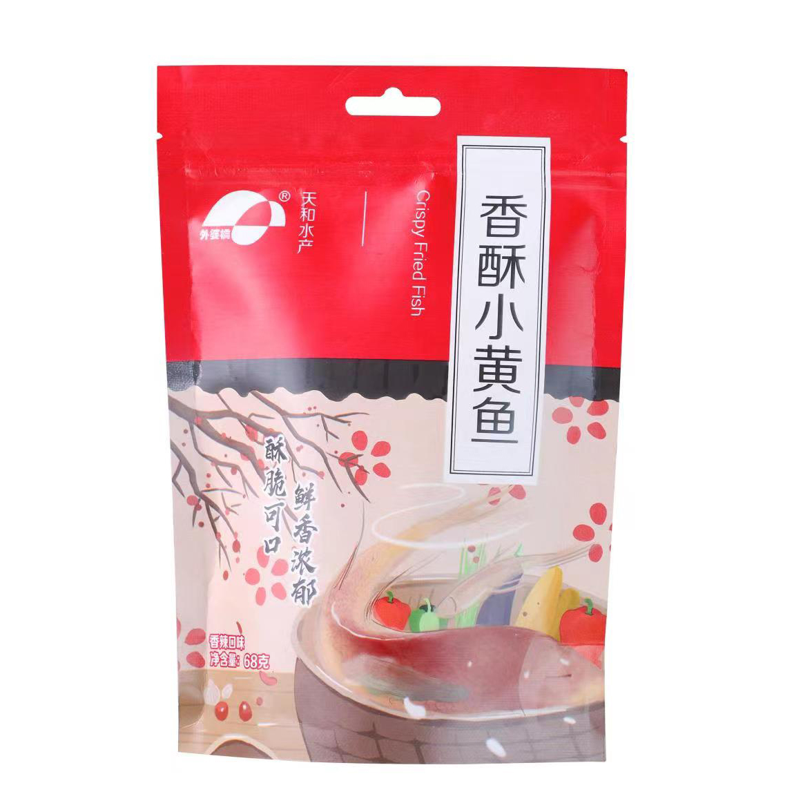 WPQ-Crispy Yellow Croaker Fish (Spicy flavour) | 外婆桥香辣味香酥小黄鱼 68g