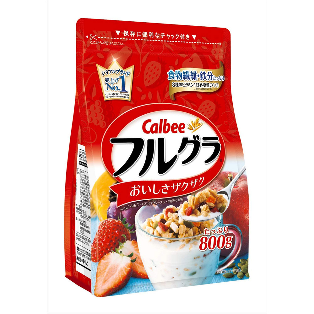 CALBEE FRUITS CRANOLA | 卡樂比水果麥片 800g