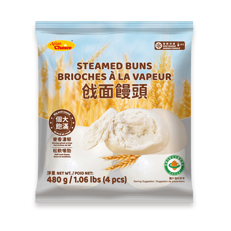 AC-Steamed Buns | 亚洲优选-戗面馒头(4pcs) 480g