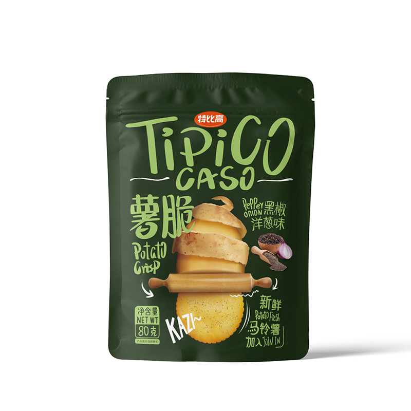 Tipico caso-Potato crisp pepper onion flavor | 特比高薯脆(黑椒洋葱味)80g