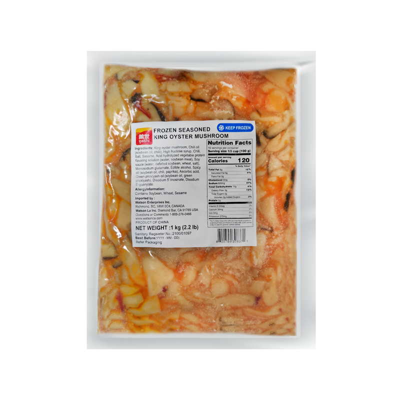GS-Frozen Seasoned King Oyster Mushroom | 盖世调味杏鲍菇 1kg