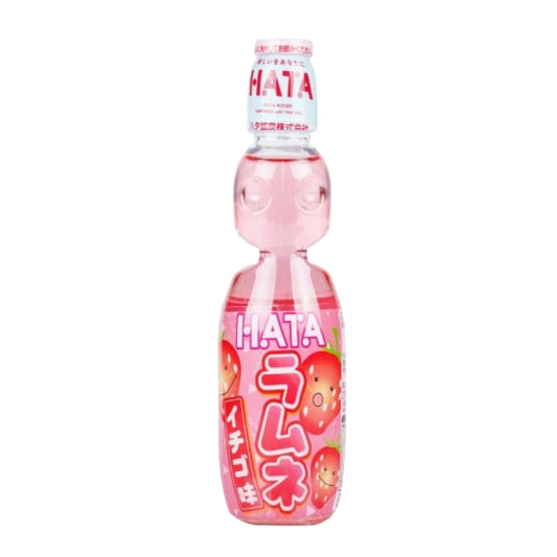 Hatakosen-Ramune Soda (Strawberry) | 弹珠汽水 (草莓)
