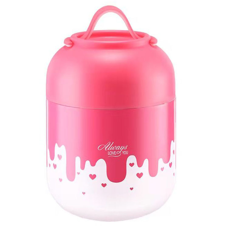 RELEA Vacuum Insulated Food Jar-Mousse | 物生物HELLO焖烧罐情人节款-草莓慕斯 FJRE700V 700ML