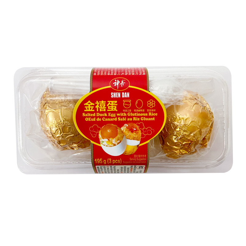 SD-Salted Duck Egg with Glutinous Rice | 神丹金禧蛋195g(65g×3)