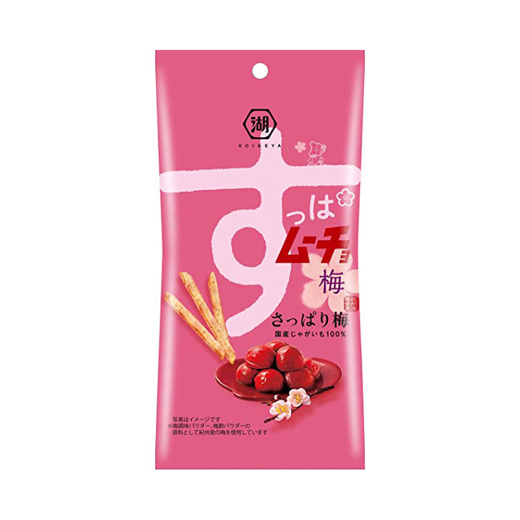 Koikeya Slim Bag Potato Sticks-Suppa Mucho Refreshing Plum | 湖池屋清爽酸梅薯条随身包 37g