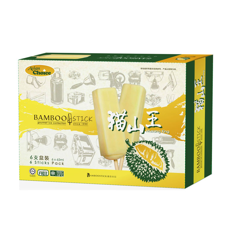 AC&Bamboostick Gourmet Ice Confection- Musang King | 猫山王榴莲冰棍 390g