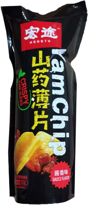 Hongtu-Yam Chip Sauce Flavor | 宏途山药薄片酱香味35g