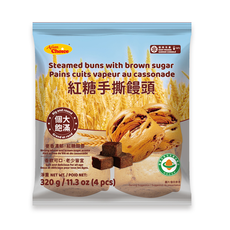 AC-Steamed Bun with Brown Sugar | 亚洲优选手撕红糖馒头 320g