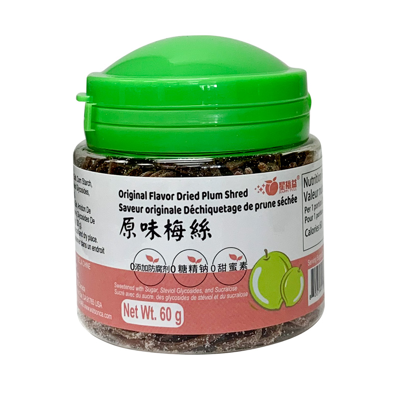 XFY-Original Flavor Dried Plum Shred | 星福益原味梅丝 60g
